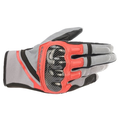 Alpinestars Chrome Gloves (XXX-Large, Ash Gray/Black/Bright Red)