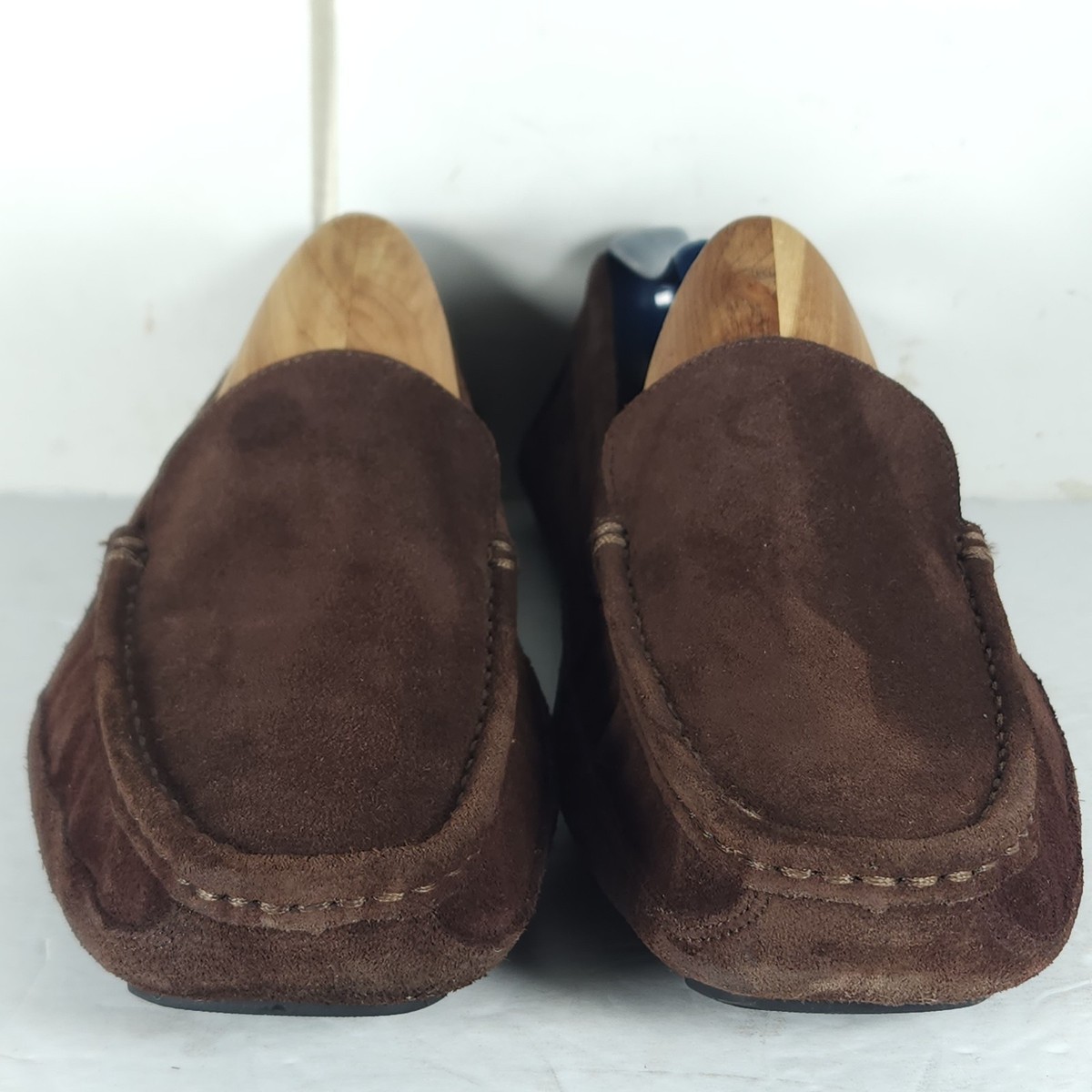 Men\'s Dark Brown Suede Slip-On Loafers HARMONY 783/ NEW! Size 8 Brown & Grey Leather Walkers | Stay Grounded | HARMONY 783 main image 3