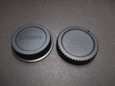 Genuine Canon DSLR EOS body cap and EF/EF-S rear lens cap. NEW.