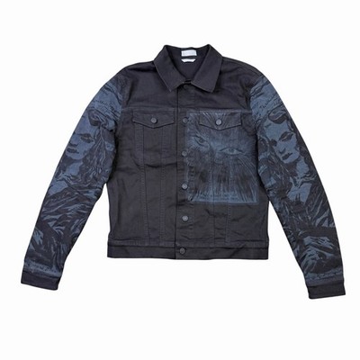 DIOR Homme x Raymond Pettibon Mona Lisa Black Denim Jacket