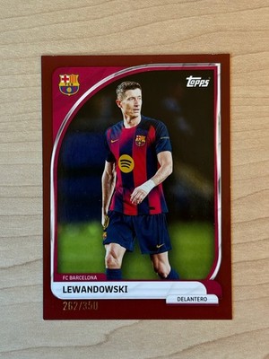 2025-26 Topps FC Barcelona Collector Tin - Robert Lewandowski #20 Brown 262/350
