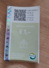 9 x Wert-Bon Voucher 1 € Sanifair