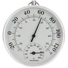 Indoor Outdoor Thermometer Humidity Gauge Wall Mount Decor Measure Temperature