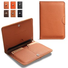 Genuine Leather Passport Wallet for Man Women,Passport Holder for Travel with...