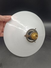 Ancien Plafonnier Opaline Blanche Vintage