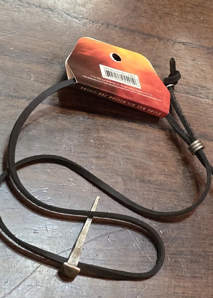 Authentic Isaiah 53:5 PASSION OF THE CHRIST Jesus 24" Necklace 1¾" Pewter Nail - Image 3 of 4