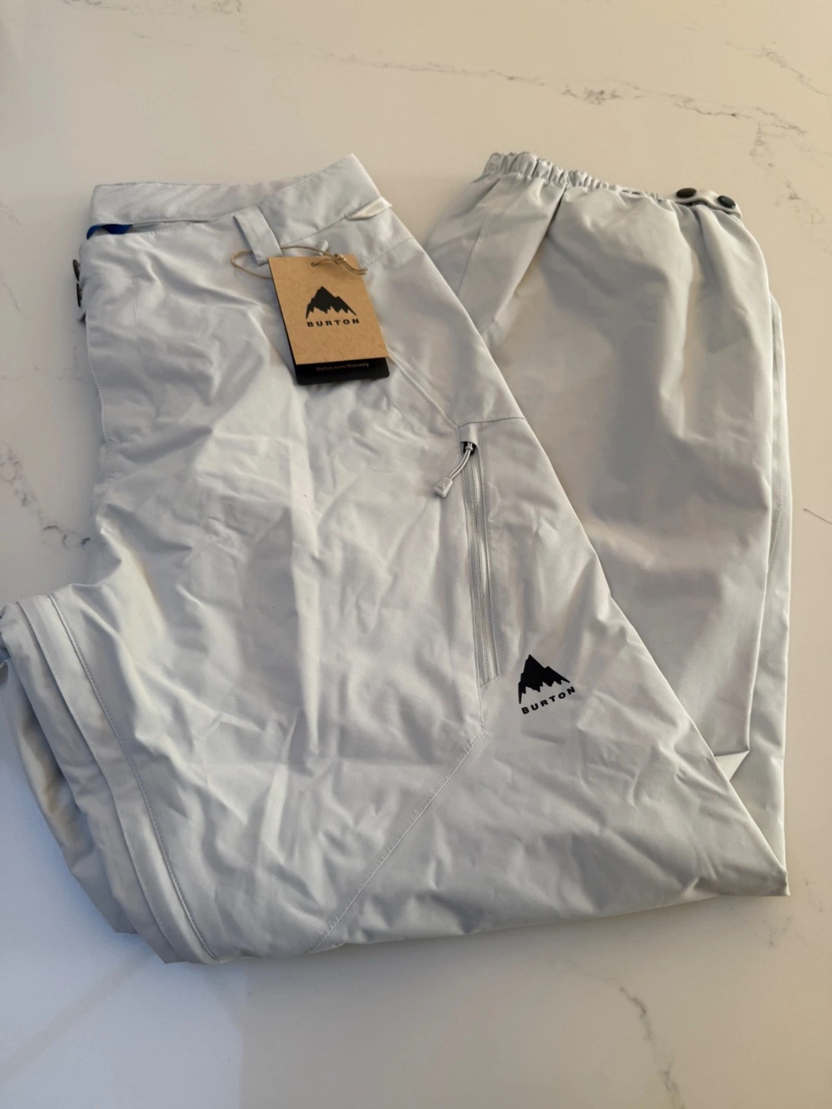 Burton Mens Snowboard Pants - Reserve Relaxed - Grey Cloud - Small - RRP £189