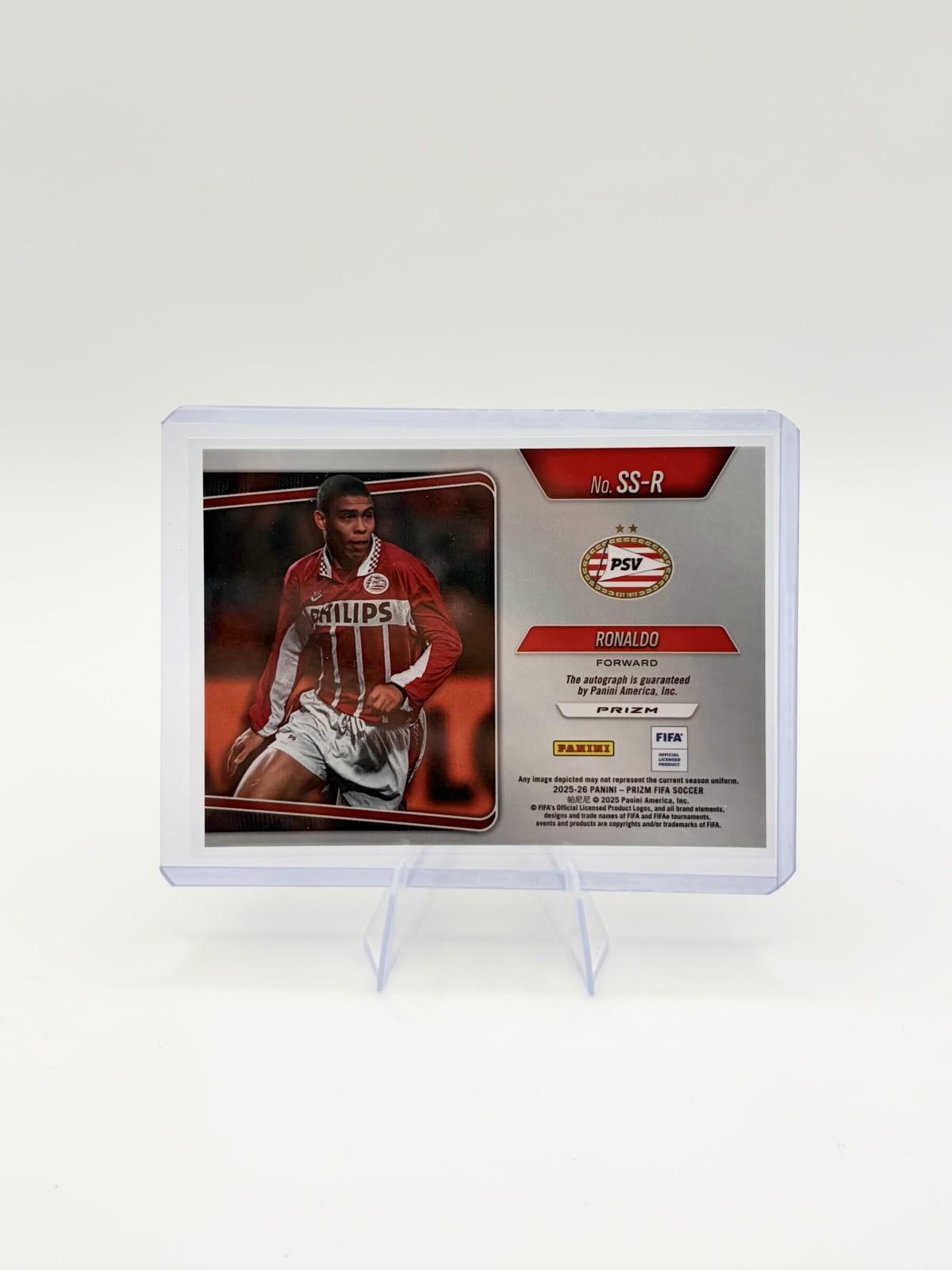 2025-26 Panini Prizm FIFA Ronaldo Sensational Signatures Choice Auto SS-R view 2