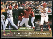 Breyvic Valera David Washington Alex Mejia 2016 Springfield Cardinals Team Set 