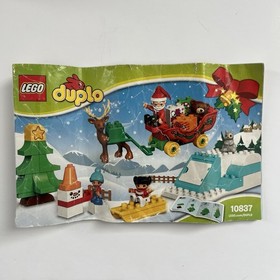 Lego Duplo 10837 Santa&rsquo;s Winter Holiday Building Toy Set W/ Book *READ INFO*