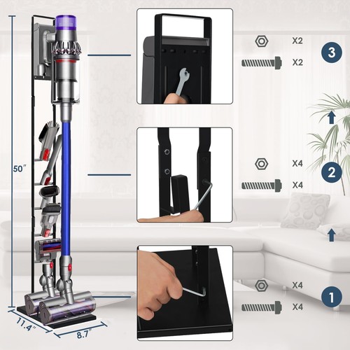 Vacuum Stand for Dyson V6, V7, V8, V10, V11, V12, V15 Cordless Cleaners - Hea... - Picture 3 of 7