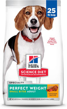 Hill's Science Diet Adult Perfect Weight Small Bites Chicken Dry Dog Food, 25 lb