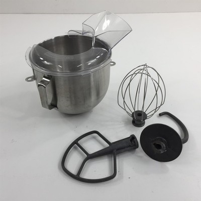 Kitchenaid Mixer Accessories Bowl Dough Hook Flat Beater Wire Whisk
