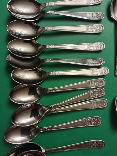 18 Studio INOX Spoons, Italy, PRAN, 2 Sets-Set of 12 & Set of 6 Sm. Spoons,Arch - Picture 2 of 7