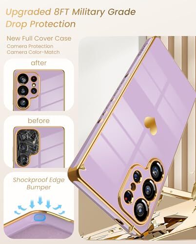 for Samsung Galaxy S25 Ultra 5G Case with Screen Protector, Women Girl Cute - Bild 7 von 7