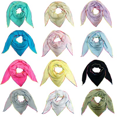 Carré Ancien Italie - Écharpe Ou Foulard Vintage - Occasion à Remettre En Valeur