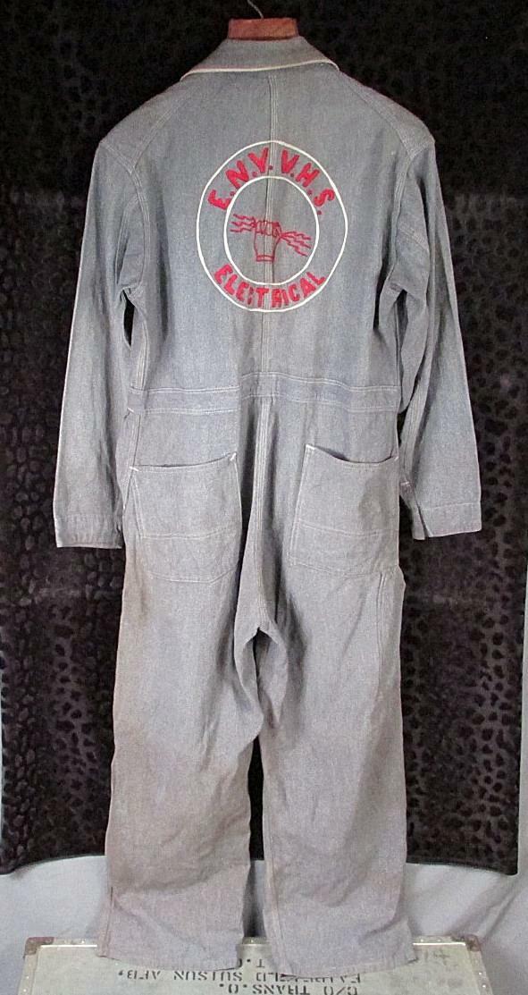 Vintage 1940s Star Mfg.Blue Salt & Pepper Denim Work