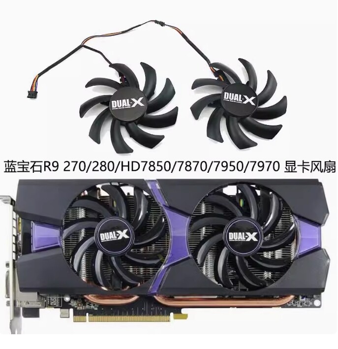 Sapphire R9 270/280/280X/285/HD7850/7870/7950/7970 graphics card
