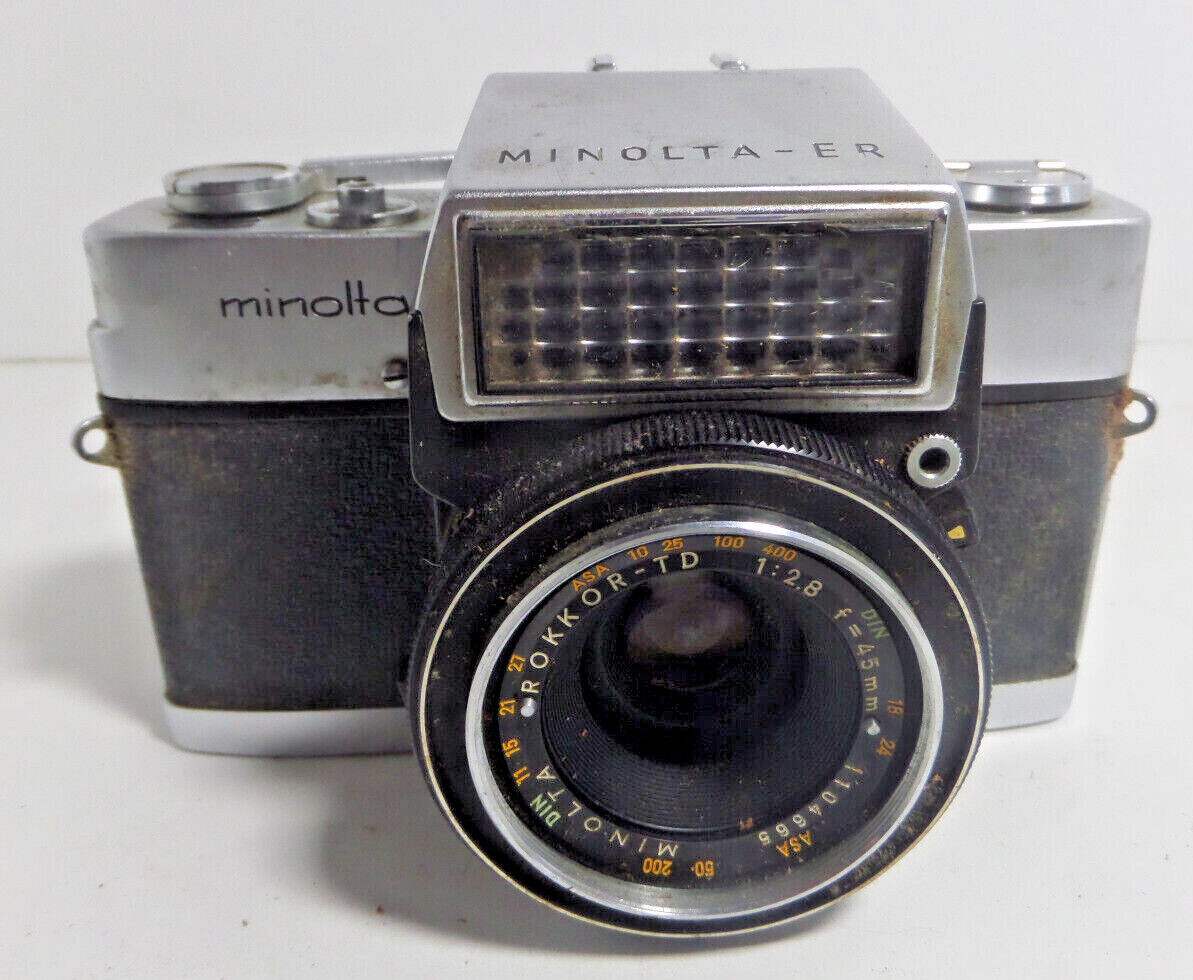 camera Minolta ER vintage rokkor-TD lens 1:28 f=45mm | eBay