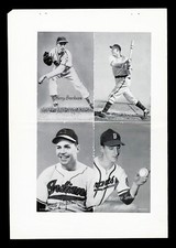 1947-66 Exhibits Baseball Proof Sheet with Warren Spahn (Boston, 1951) -- Unique