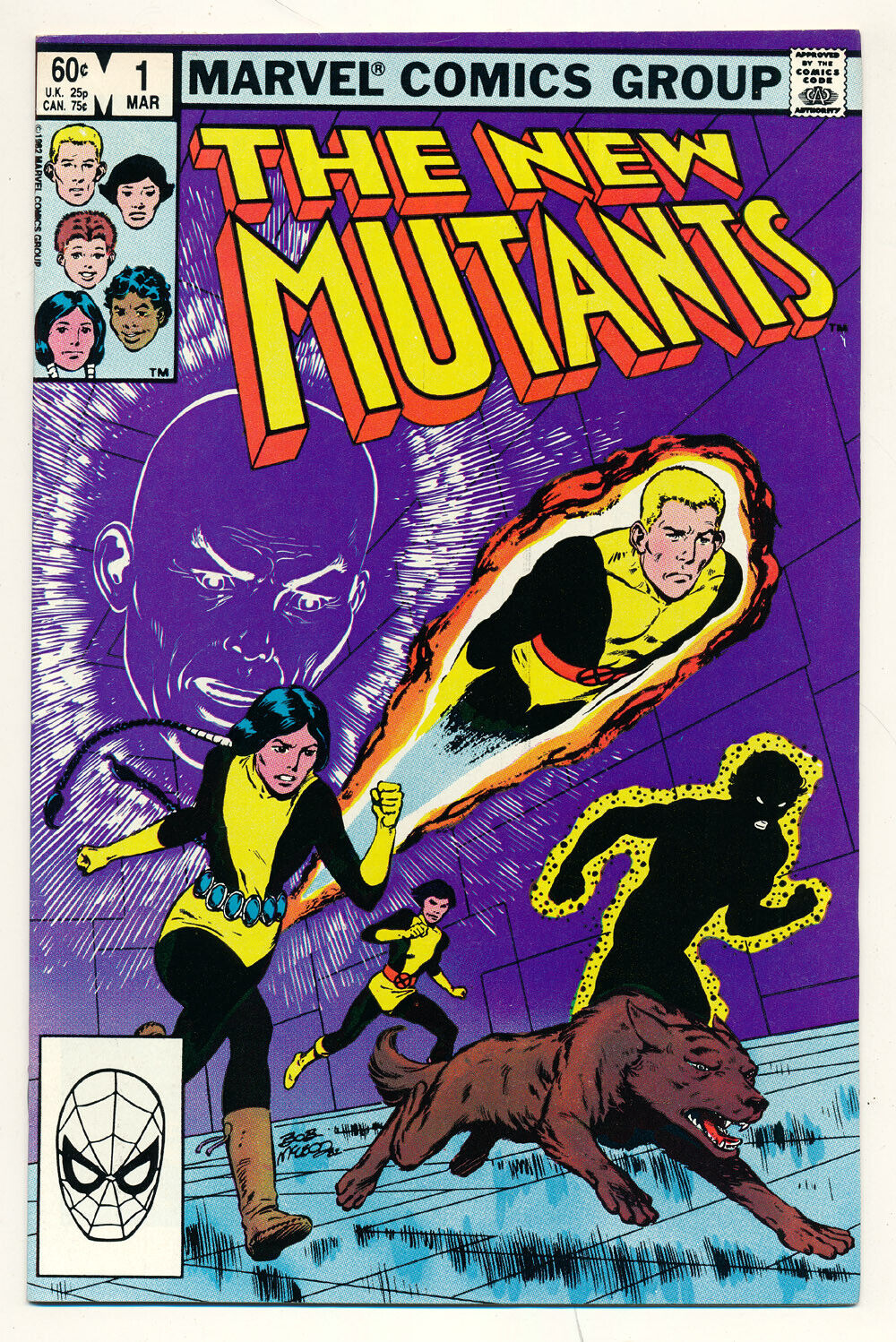 Marvel The New Mutants 2nd appearance! Issue #1 Comic Karma Origin! 8.0 VF 1983