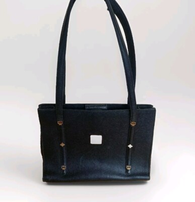 MCM Schwarze TASCHE BlackGolden Tote   Absolute Rarität   NP 800   
