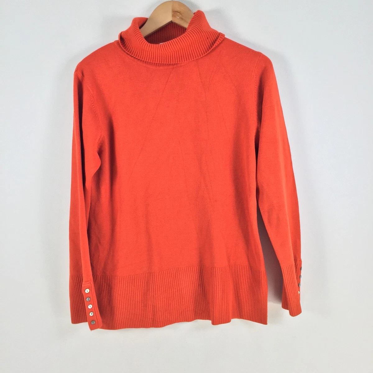 Long sleeve orange clearance turtleneck