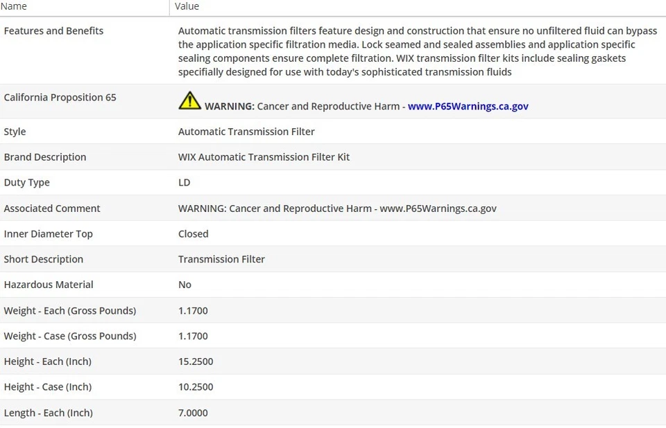 Оригинальный масляный фильтр типа WIX для RENAULT CARAVELLE 1964-1965 L4-1,1 л - Изображение 3 из 4