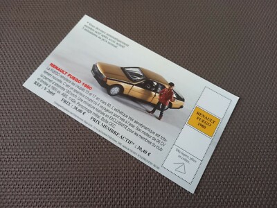 Datenblatt Der C.E.C   Renault Fuego 1980 In Sehr Gutem Zustand