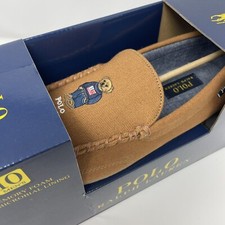Polo Ralph Lauren Men's SIZE 10 Declan Bear Venetian Slippers In Snuff