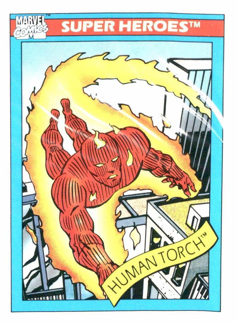 1990 Impel Marvel Universe #33 Human Torch