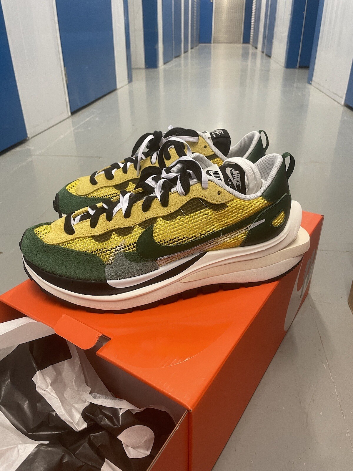 SACAI X NIKE Nike x Sacai Vaporwaffle Tour giallo verde stadio 10.5UK