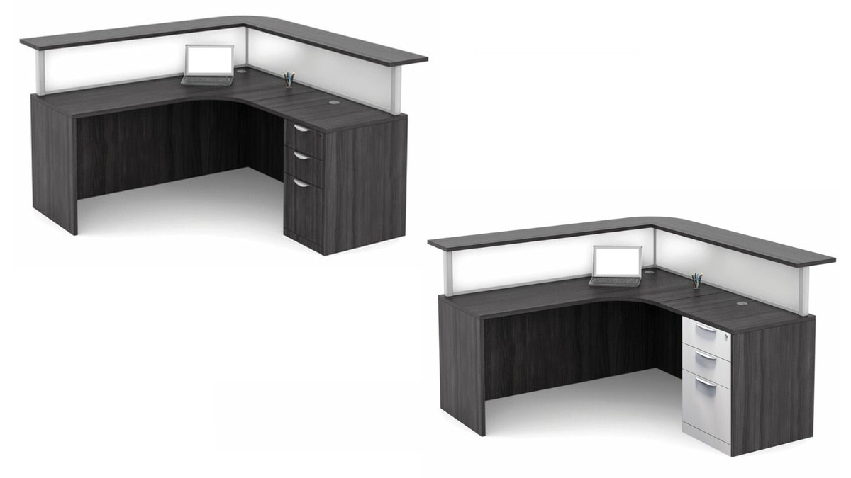 Ultra Gray Oak L-Desk