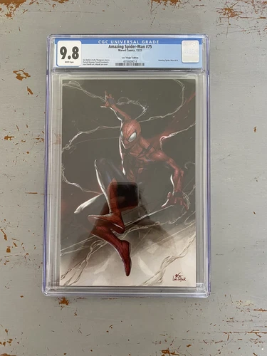 🔥Amazing Spider-Man 75 CGC 9.8 1:100 InHyuk Lee Virgin Variant🕷🕷