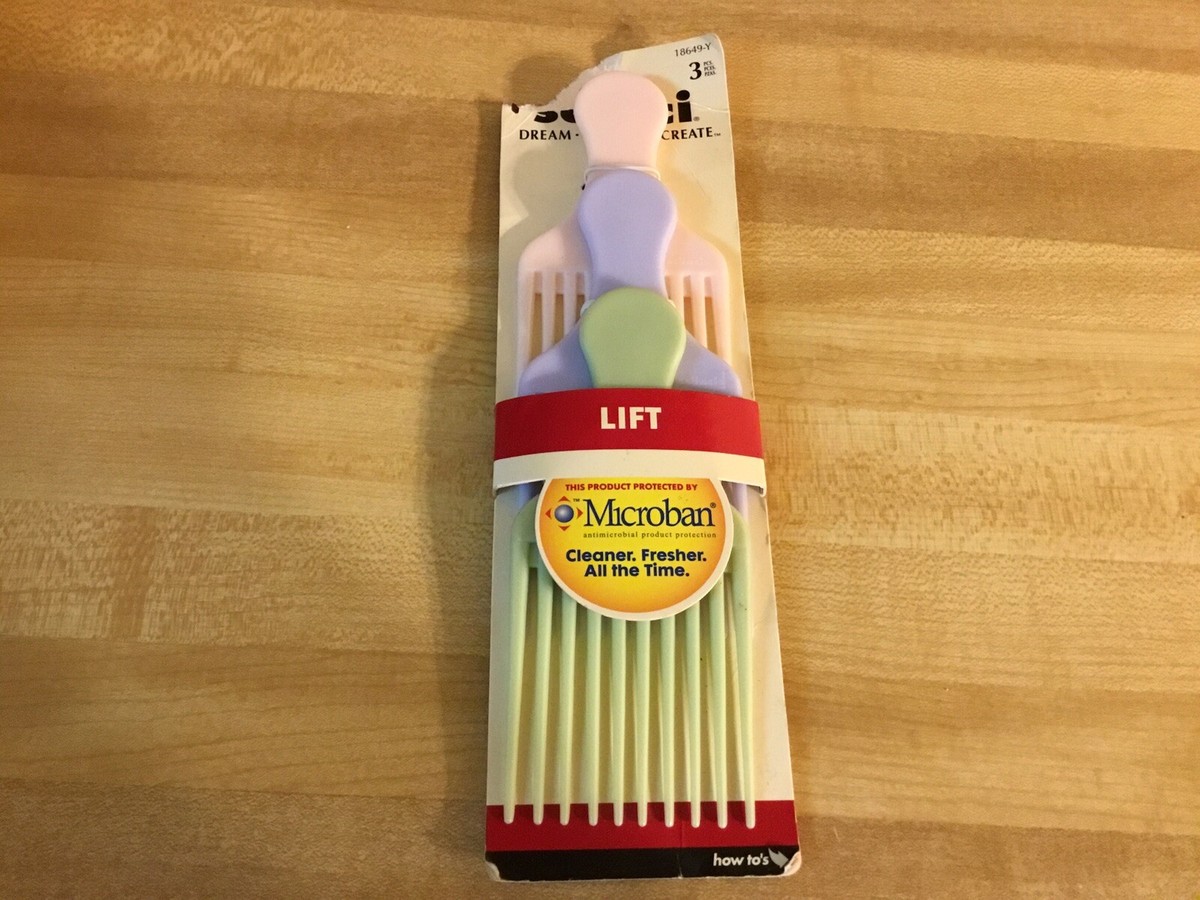 Scunci (2005) Hair Lift Picks 3 Piece Pack Pastels New/carded | eBay