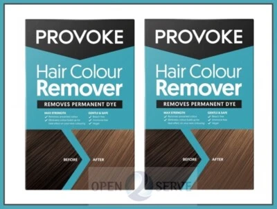 2x PROVOKE Permanent Hair Colour Dye Remover | No Ammonia | No Bleach | Vegan