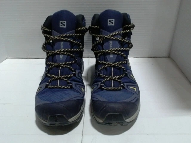 UsedLikeNew_Salomon X Ultra 3 MID GTX Wom_Crown Blue/Evening Blue/Sunny Lime_Sz8 - Image 3 of 4