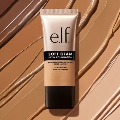 ELF e.l.f. Soft Glam Foundation Medium Coverage Long-Lasting & Buildable Foundation
