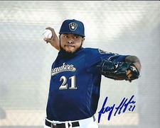 Autographed JEREMY JEFFRESS  Milwaukee Brewers 8x10 Photo - COA