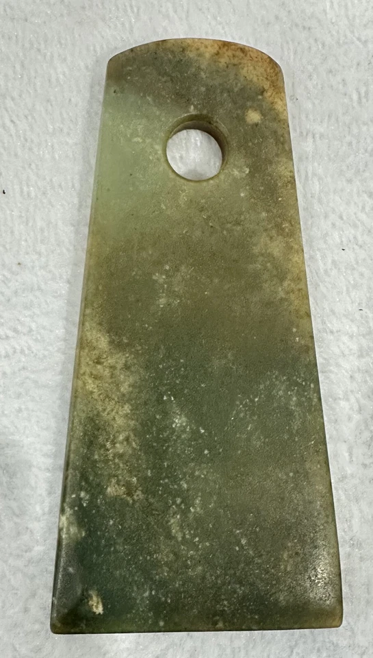 Hacha antigua ritual de jade de calidad superior Yu Fu (come Across Fortune) Foto 3 de 4