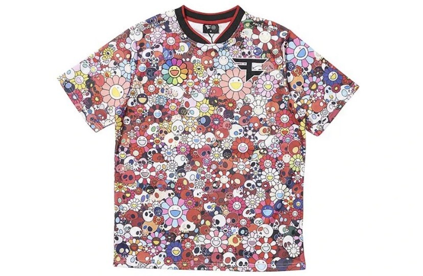 FaZe Clan x Takashi Murakami Jersey Shirt Red Size Small FaZe Clan x Takashi Murakami Jersey Shirt Red Size Small