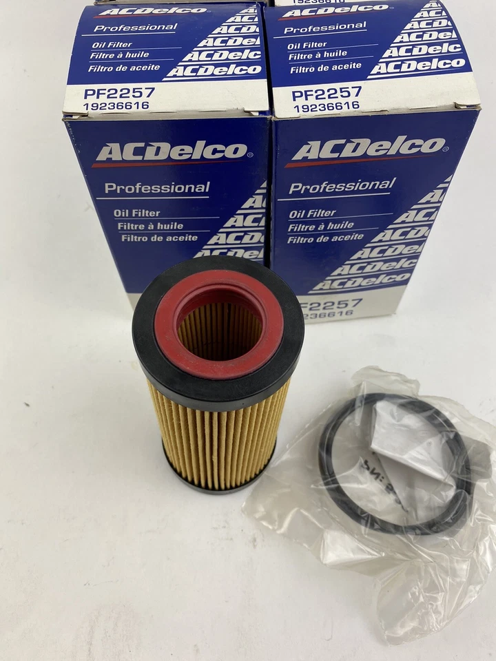 *6 упаковок* оригинальные масляные фильтры Acdelco PF2257 GM 19236616 с прокладкой VW Audi новые из старых запасов - Изображение 2 из 4