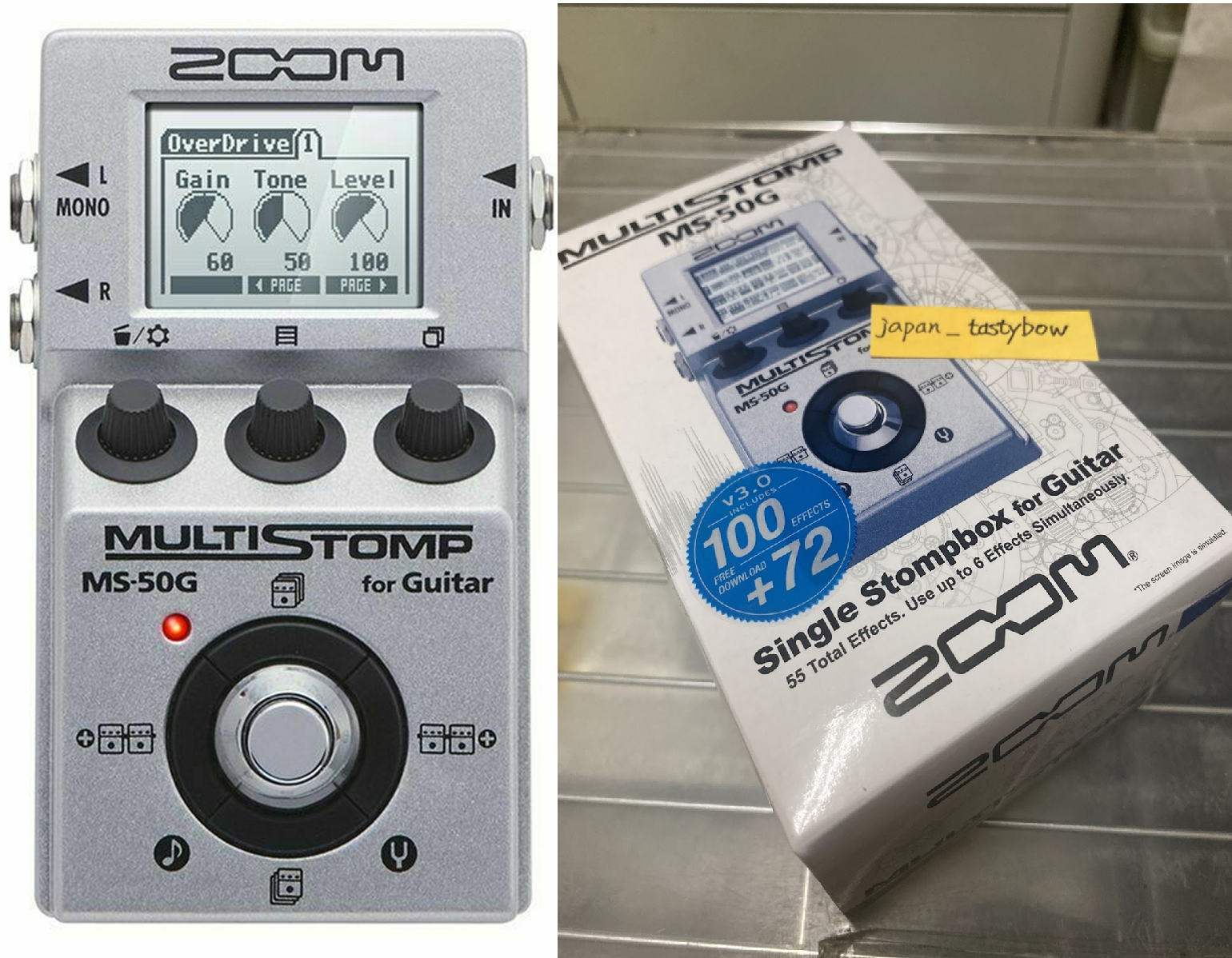 ZOOM MS-50G MULTI STOMP Multi-Effects Guitar Pedal New in Box | eBay