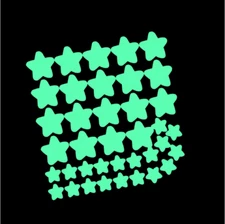 Glow In The Dark Star Wall Stickers Star Moon Luminous Kids Room Decor