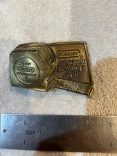 Vintage 1980 Stanley Tools Tape Measure Limited Edition Belt Buckle