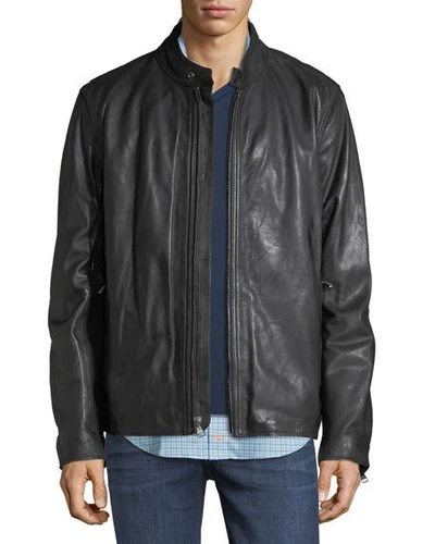 Andrew Marc Rhinecliff Genuine Leather Jacket, Stand collar, Large, $580 NWT image 4