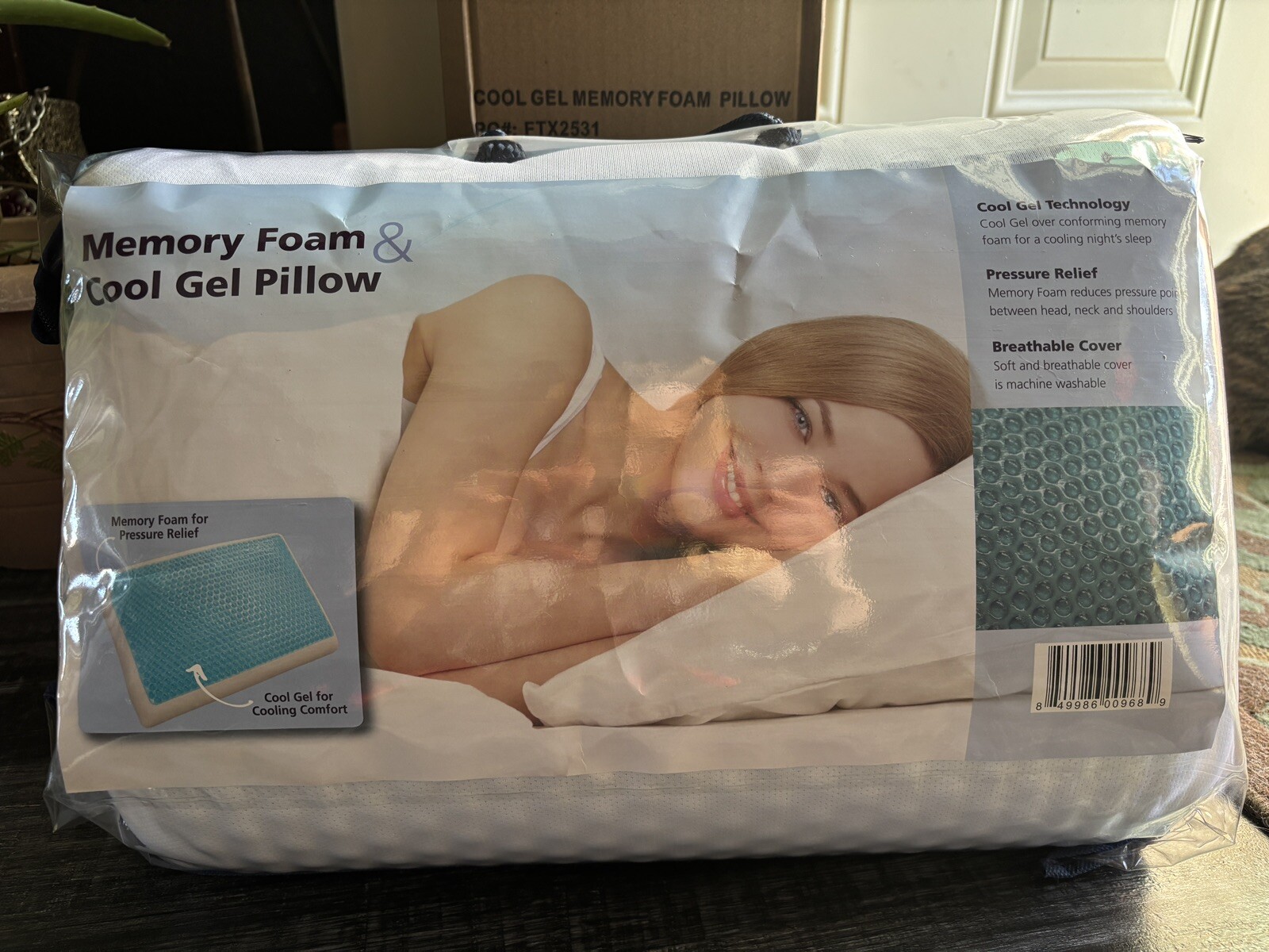 COOLGEL Classic Brands Reversible Double-Sided Memory Foam C