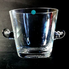 TIFFANY & CO SCROLL CHAMPAGNE BUCKET, Blown Lead Crystal, 60 oz