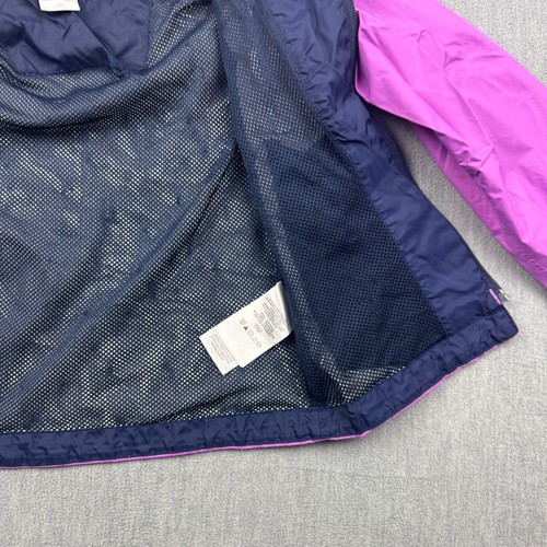 Columbia Jacket Youth Girls XS 6 Purple Arcadia Omni Tech Waterproof Rain Coat - Picture 11 of 15