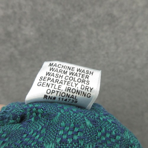 FLAX Designs Women's Pedal Pusher Pants S Green and Blue Linen Elastic Waist New - Picture 14 of 15